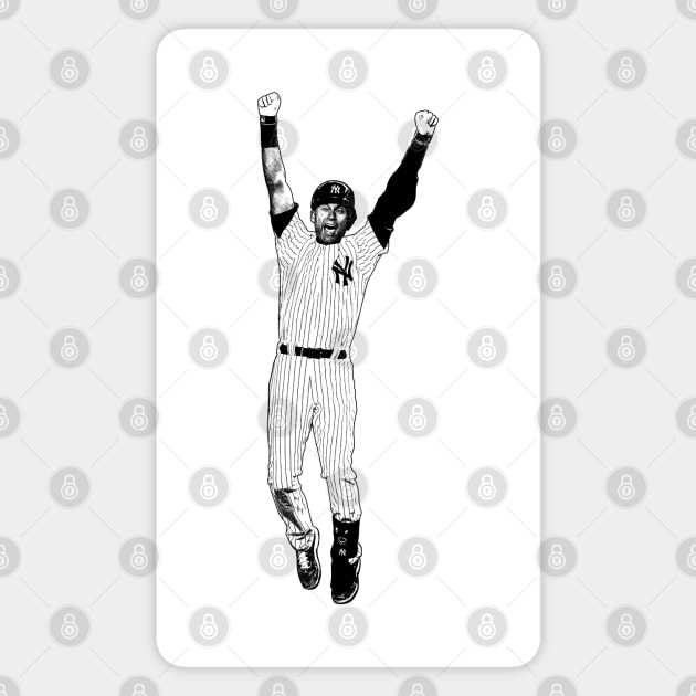 Derek Jeter Jump Magnet by Puaststrol